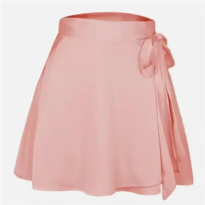 Solid 100% Silk Skirt